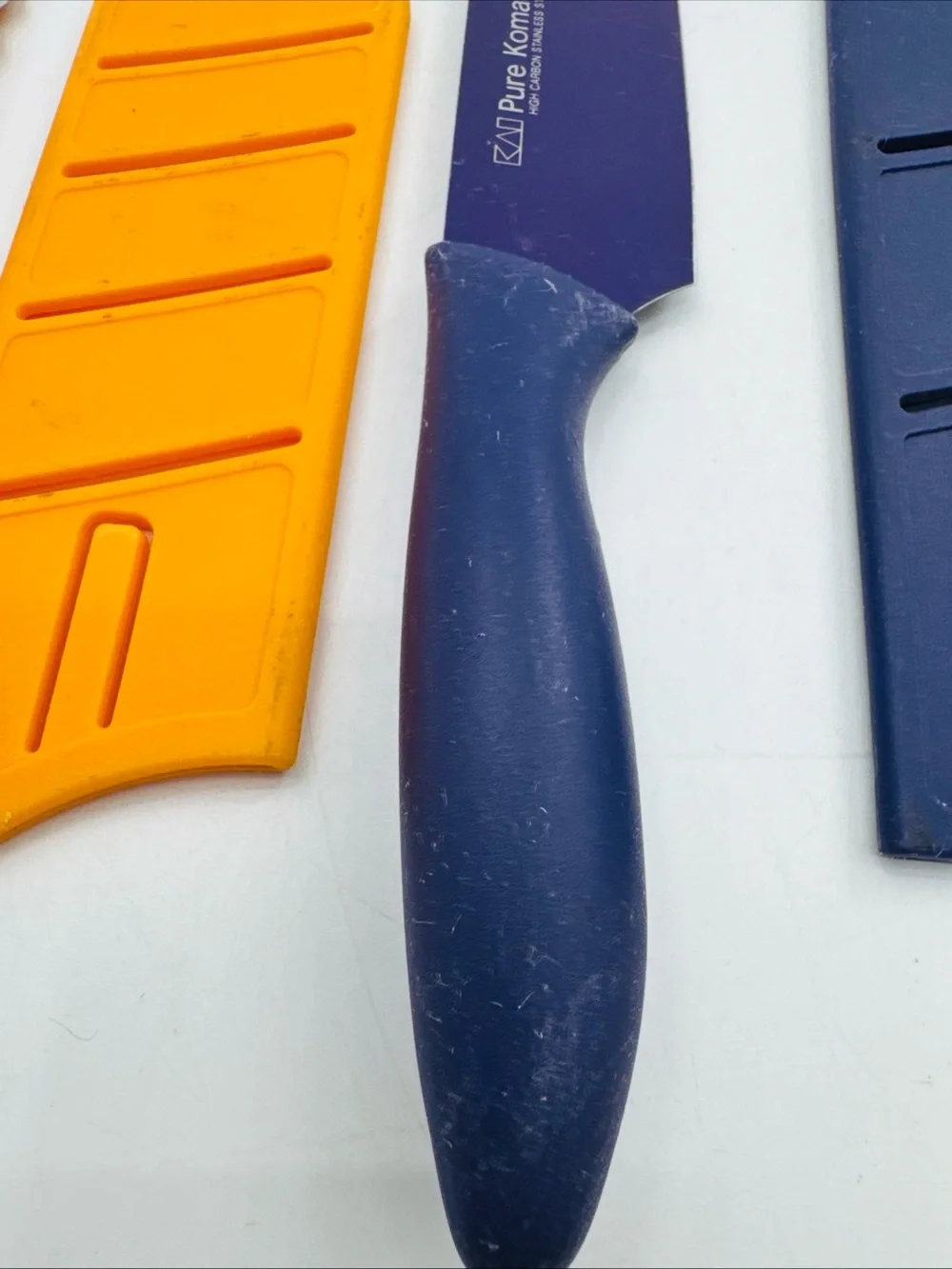Kai Pure Komachi 5pc Knife Set Kitchen Knives Used Child Safe W Covers Cooking